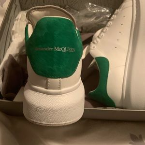 Alexander McQueen Velour Green Sneakers